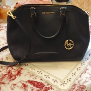 Michael Kors Black Zip Up Large Bag